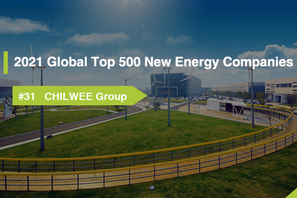 Chilwee Group opnieuw gerangschikt in de wereldwijde top 500 van nieuwe energiebedrijven
